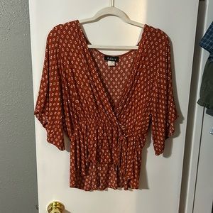 V neck dress top